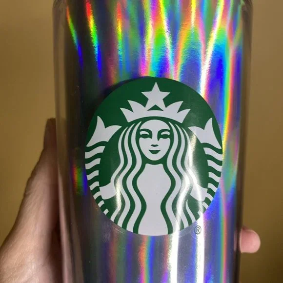 Starbucks iridescent hologram Tumbler cup drink coffee - Picture 4 of 4